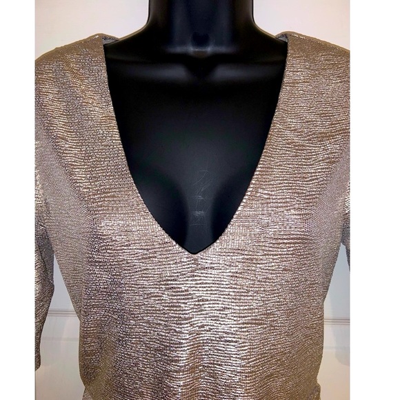 Alice & Olivia Judy metallic mini dress—-NWT - Picture 7 of 16